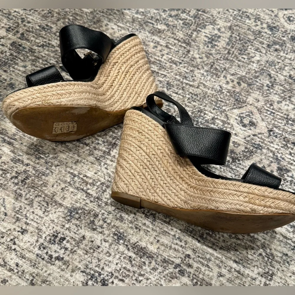 Michael Kors DEANNA wedge sandals espadrille platform - size 8.5 , fits 8